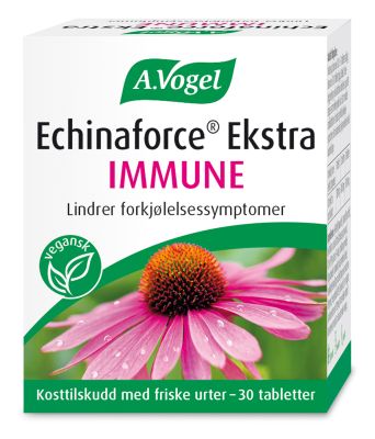 Echinaforce Ekstra ® styrker immunforsvaret og forebygger forkjølelse.
